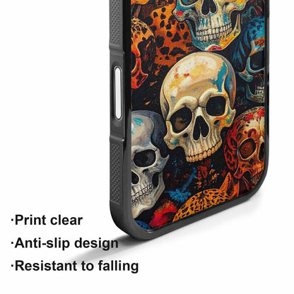 iPhone 17 Case — Skulls Animal Printskulls Patt Gothic Skulls, Custom Phone Case