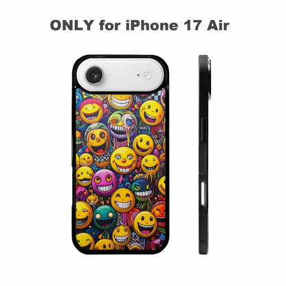 iPhone 17 Air Case — Small Yellow Smiley Face Acid Original, Unique Phone Case Design