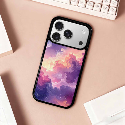 iPhone 17 Pro Case — Seamless Tileable Pattern Of Overlapping Galaxy, Custom Designed Case Cover