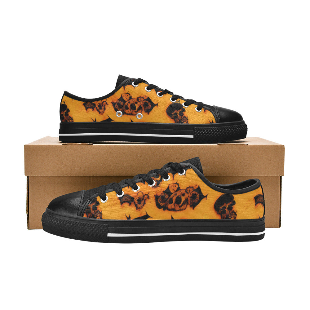 MEN'S Halloween Art 2 Canvas Wallpaper Art Custom Sneakers