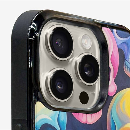 iPhone 16 Pro Case — Dripping Candy Skulls Custom, Customized Protective Case