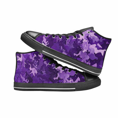 WOMEN'S Military Camouflage Blotch High Top Canvas Dark Academia Shoes