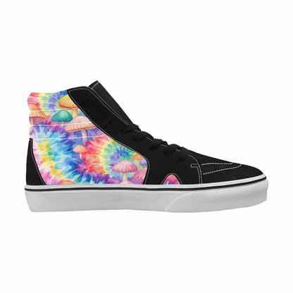MEN'S Mushrooms  Tie Dye High Top Canvas Dreamlike Custom Shoes