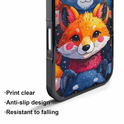 iPhone 17 Pro Max Case — Watercolor Kawaii Fox Watercolor Abstract, Personalized Phone Case