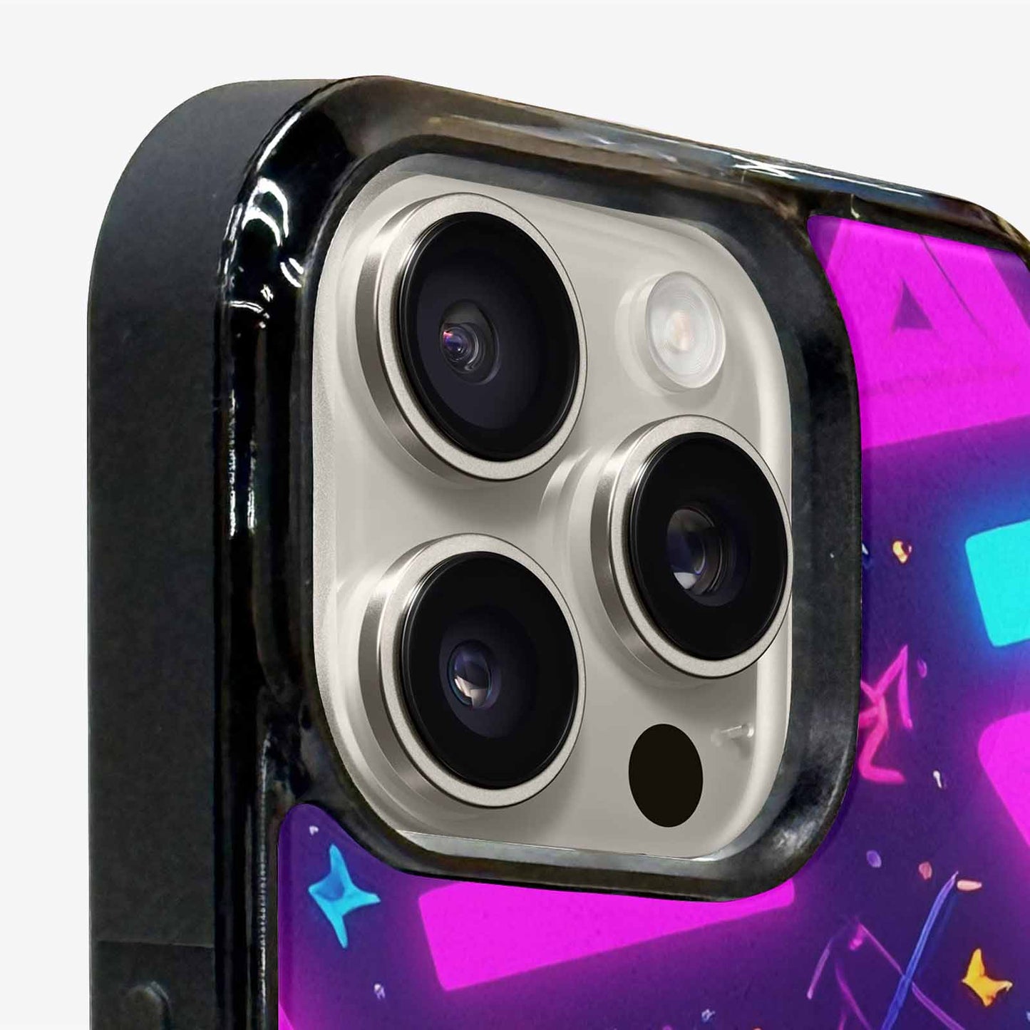 iPhone 16 Pro Max Case — 80s Retro Motif 80s Retro Motifs, Custom Art Phone Cover