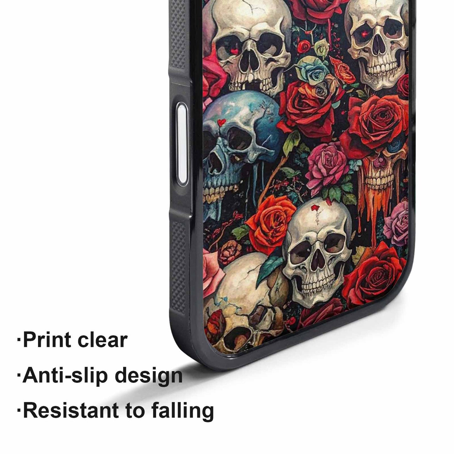 iPhone 17 Pro Case — Skulls And Rosesmelting Skulls A Gothic, Original Design Phone Case