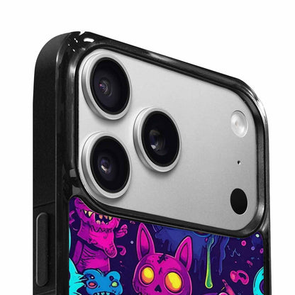 iPhone 17 Pro Case — Mixed Toxic Glow Creature Pattern Cartoon, Original Design Phone Case