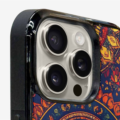 iPhone 15 Pro Max Case — Mandala Lions, Original Design Phone Case