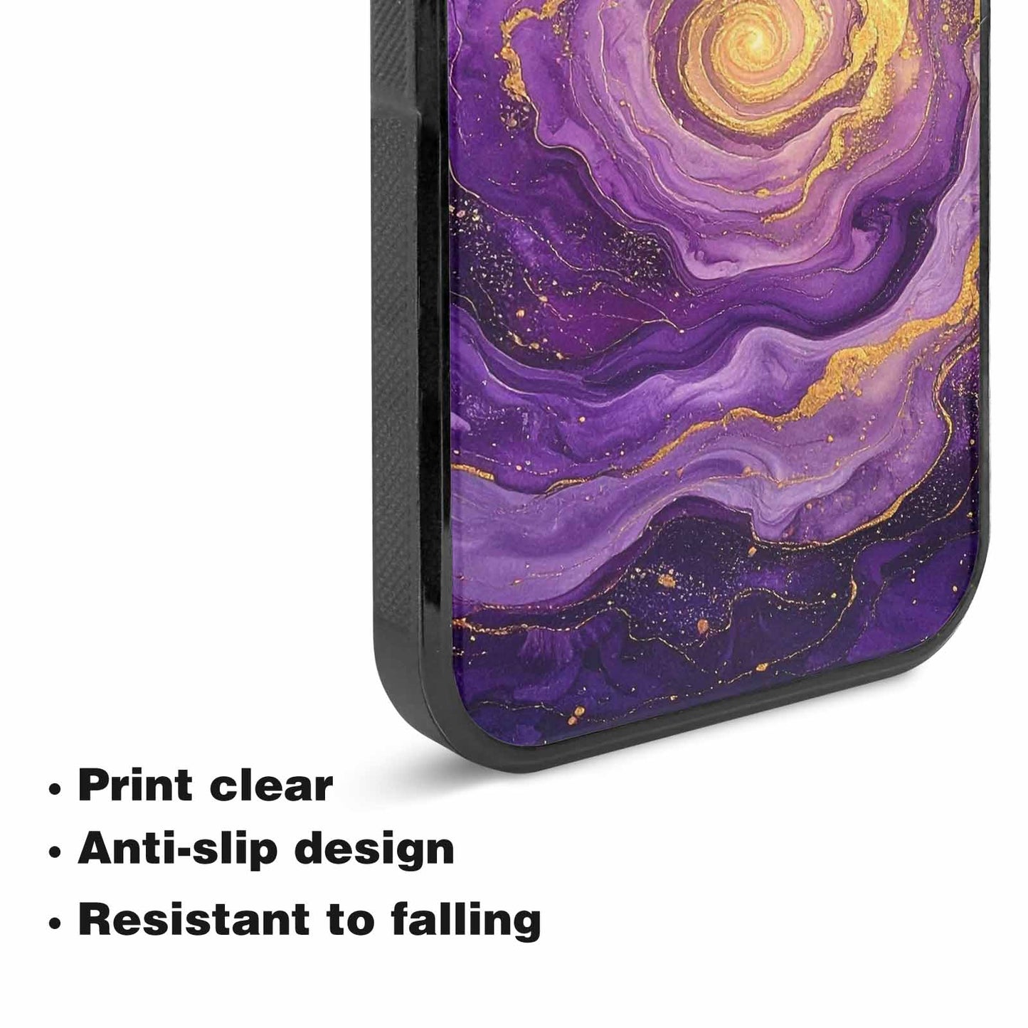 iPhone 15 Plus Case — Swirling Brushstroke Starry Night Texture Blended, Original Design Phone Case