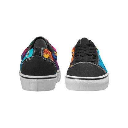 MEN'S Cartoon Monster Character Canvas Lace-Up Wallpaper Art Custom Sneakers