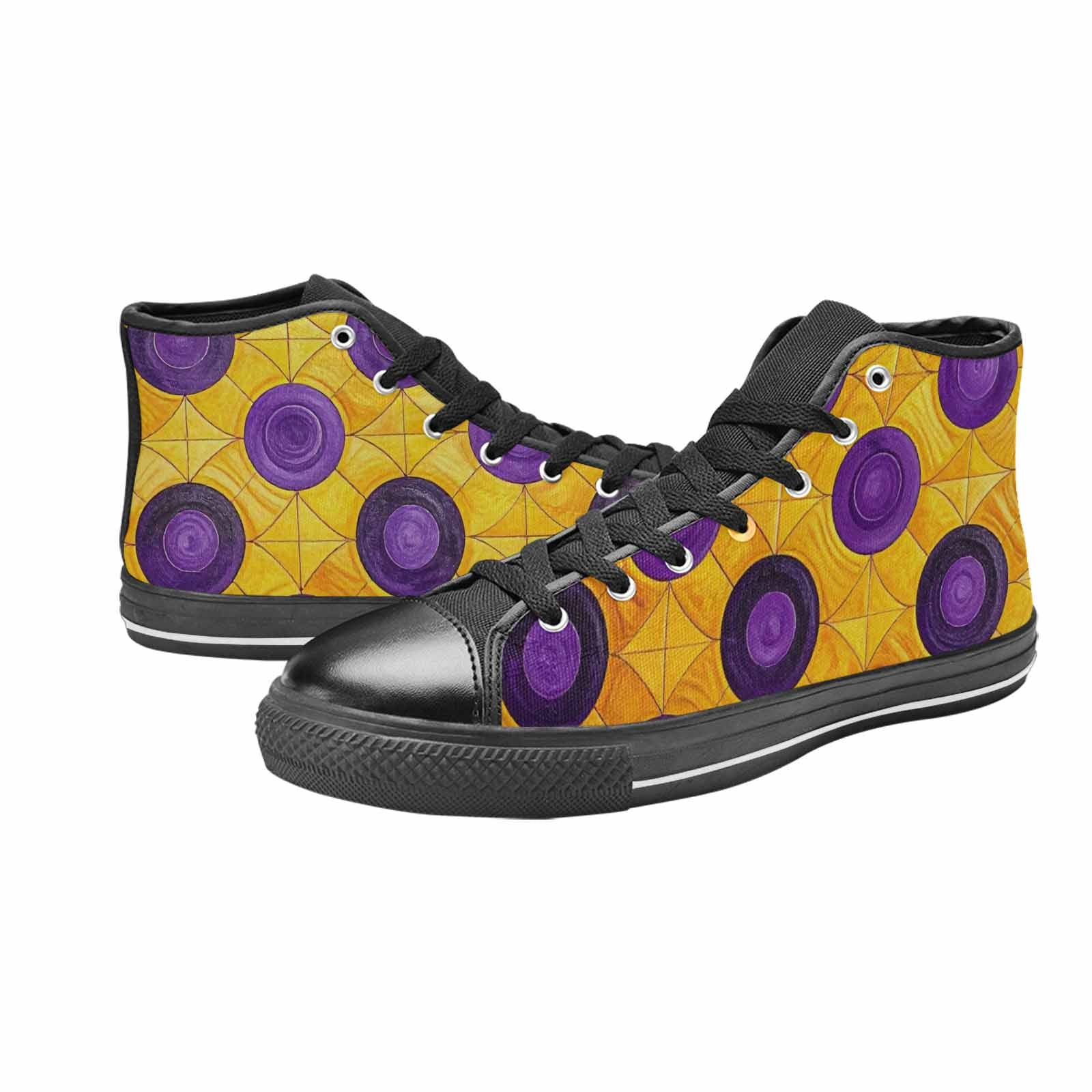MEN'S Intersex Flag Color High Top Canvas Y2K Custom Sneakers