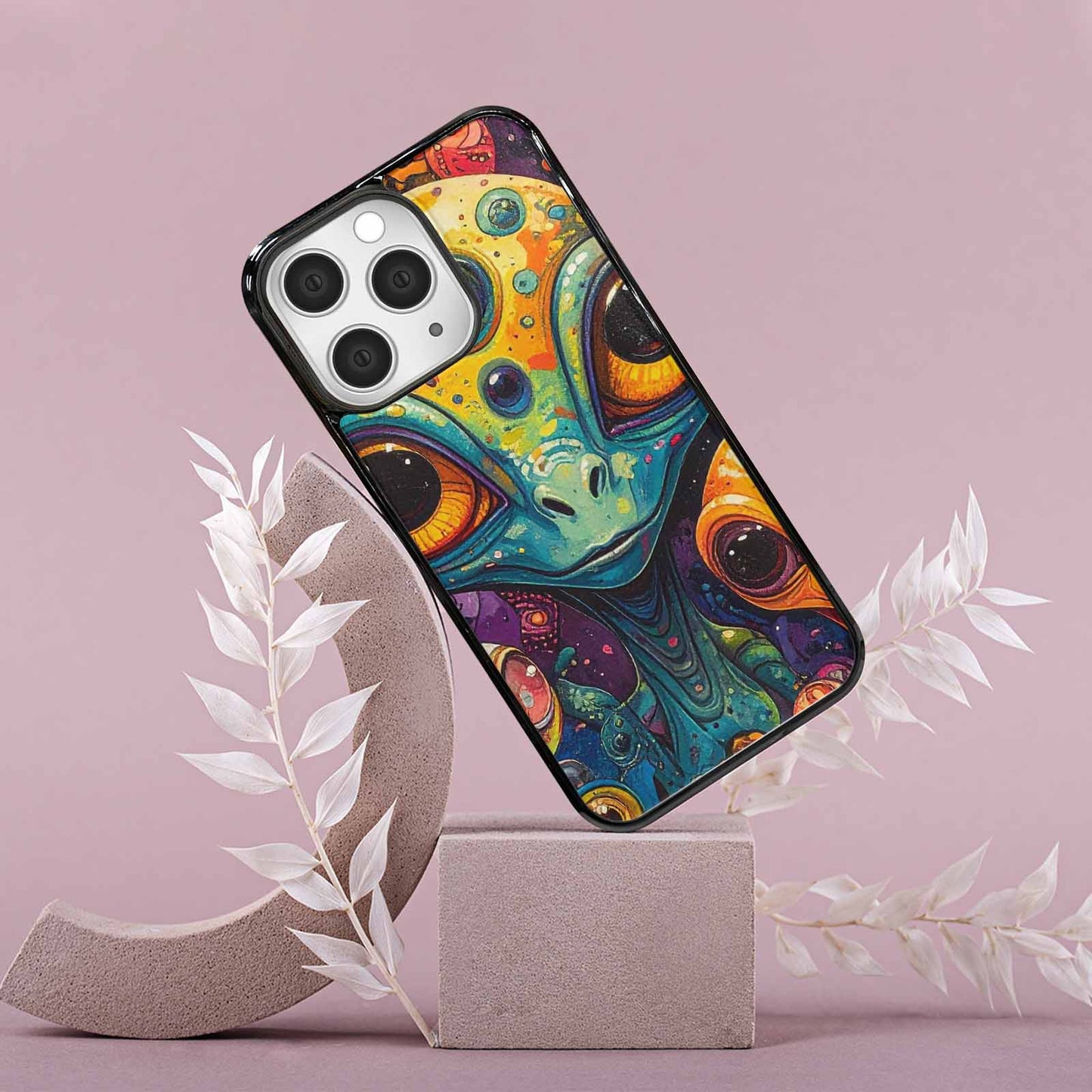 iPhone 15 Pro Max Case — Cartoon Alien Characters, Custom Phone Case