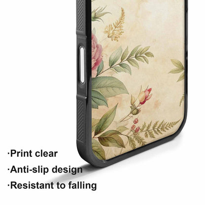 iPhone 17 Case — Vintage Botanical Art Pattern Floral, Unique Phone Case Design