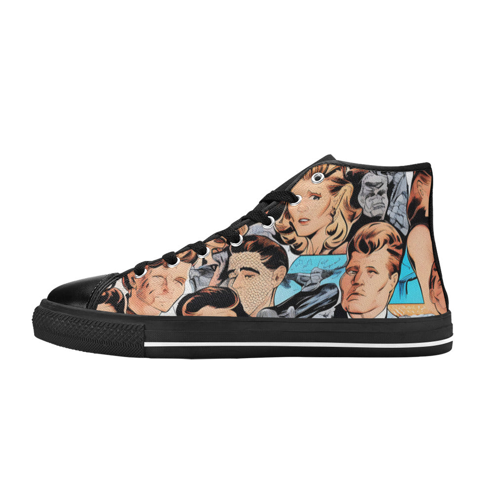 WOMEN'S Cc Retro Faces 3 High Top Canvas Y2K Shoes