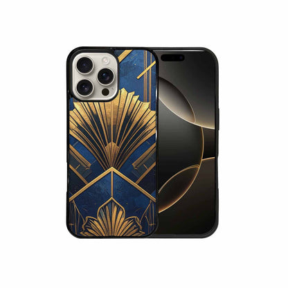 iPhone 16 Pro Max Case — Art Deco Illustration Pattern, Custom Designed Case Cover