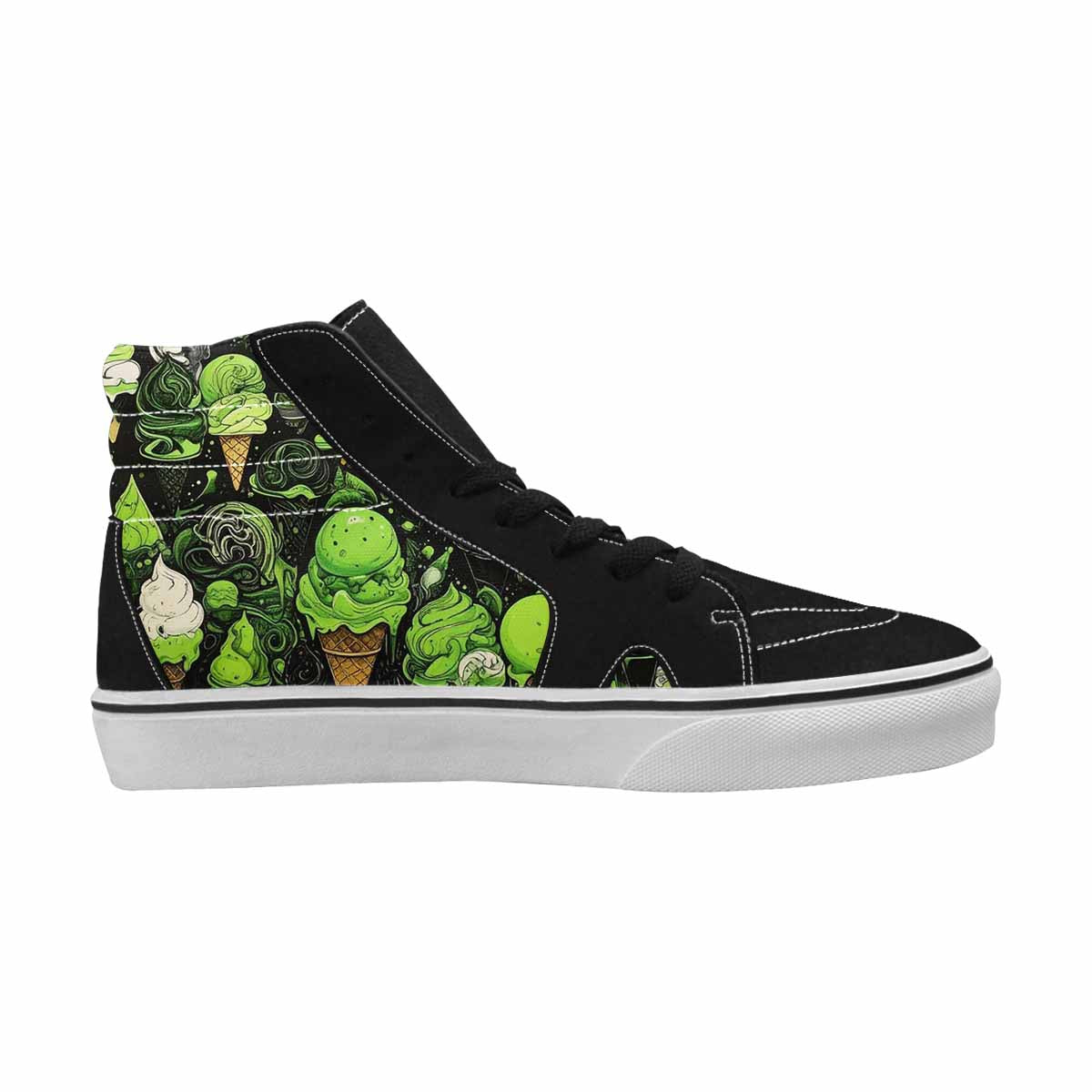 MEN'S Ice Cream Motif High Top Canvas Grunge Shoes