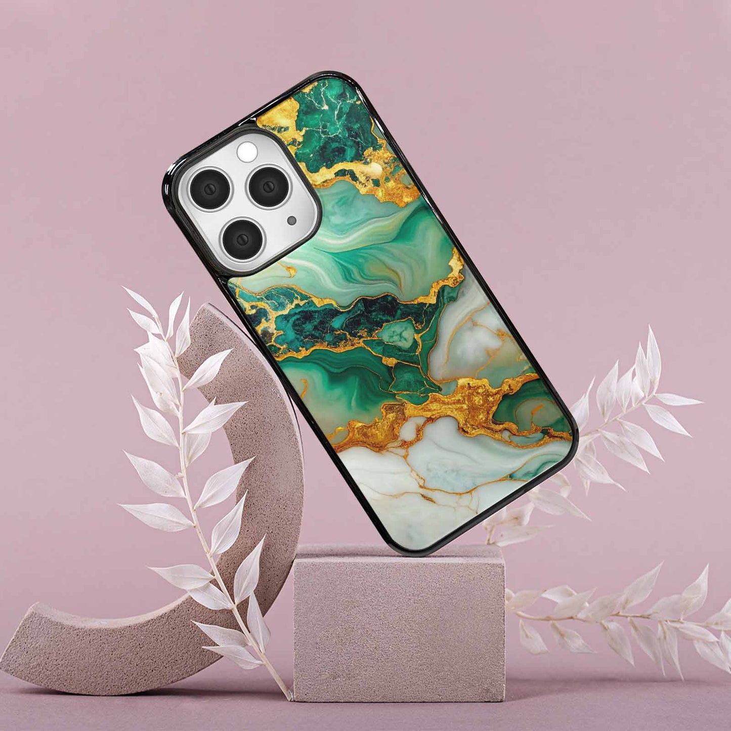 iPhone 15 Pro Max Case — Marble Gold, Customized Protective Case