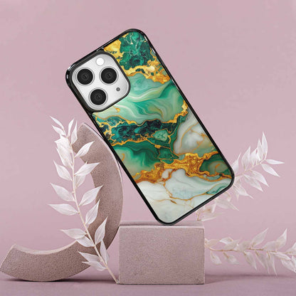 iPhone 15 Pro Max Case — Marble Gold, Customized Protective Case
