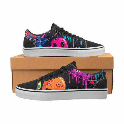 WOMEN'S Ice Cream Monsters  Lace-Up Canvas Surreal Shoes
