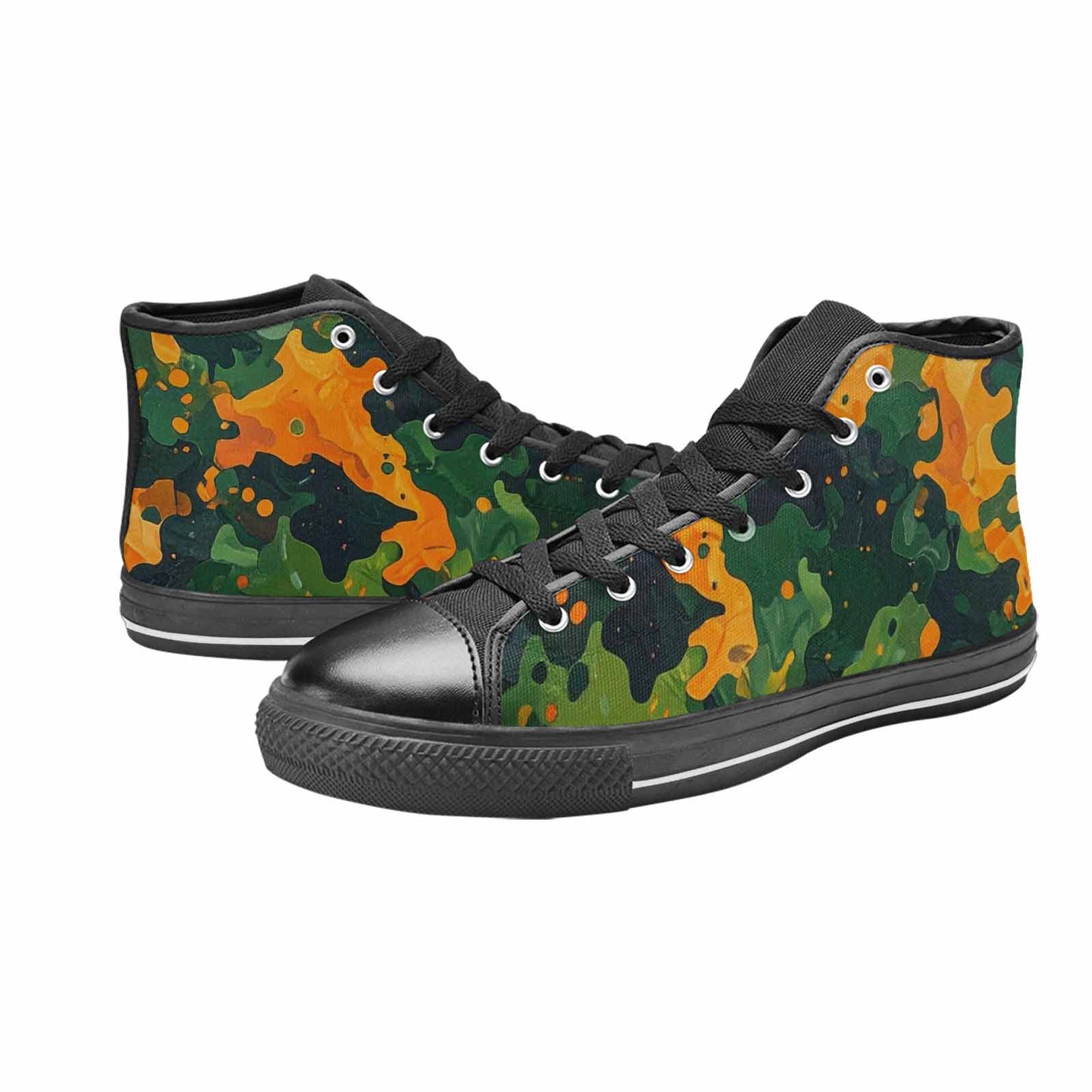 MEN'S Military Camouflage Blotch High Top Canvas Y2K Custom Sneakers