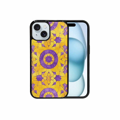 iPhone 15 Case — Intersex Flag Color Theme Small Rainbow, Unique Phone Case Design