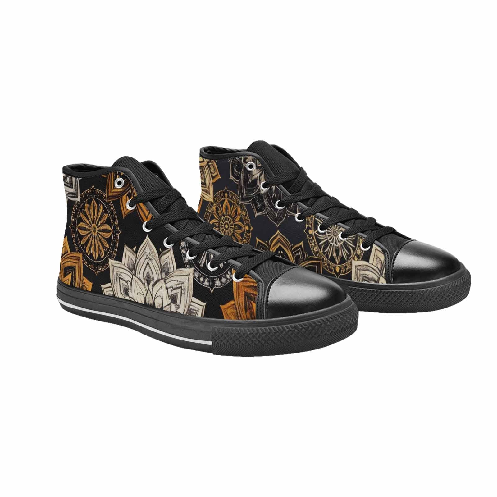 WOMEN'S Mandala High Top Canvas Dark Academia Custom Shoes