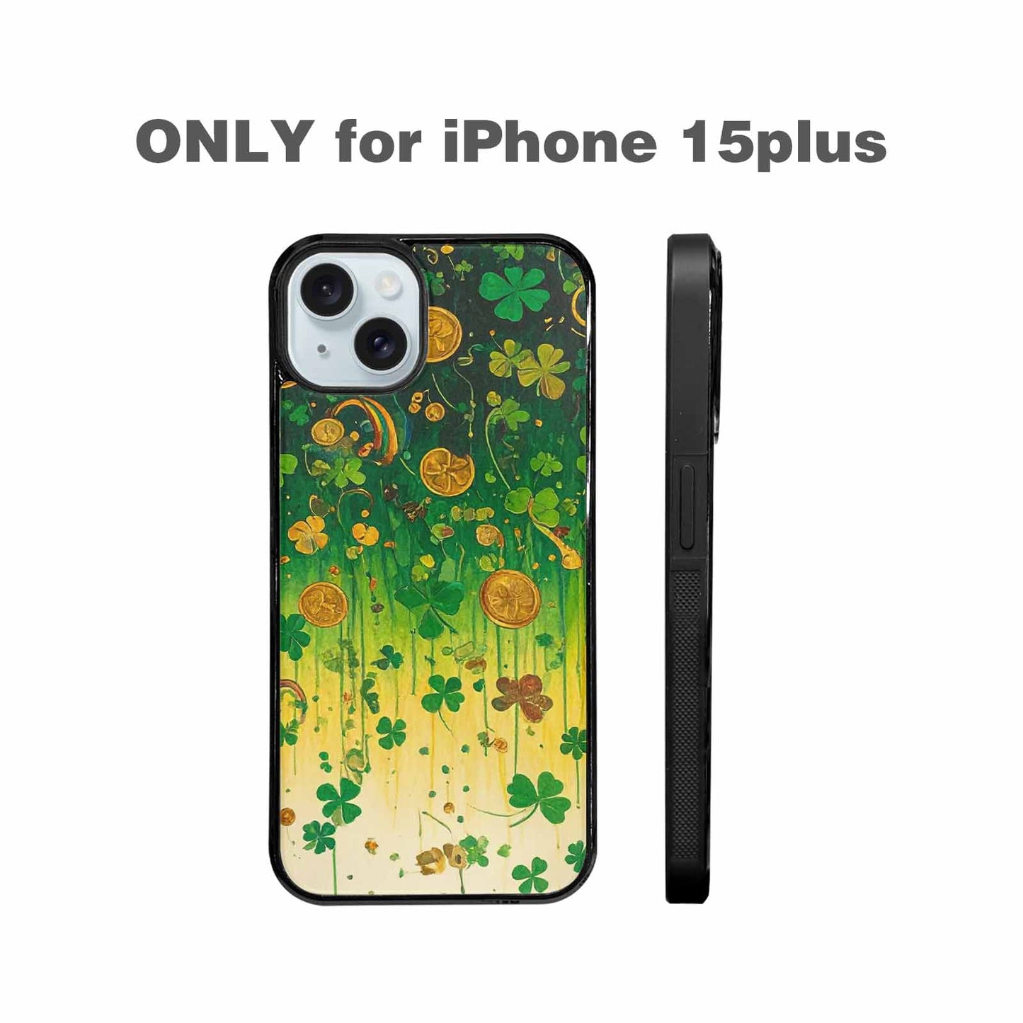 iPhone 15 Plus Case — St Patrick\'s Clover St Patrick\'s Clover, Custom Phone Case