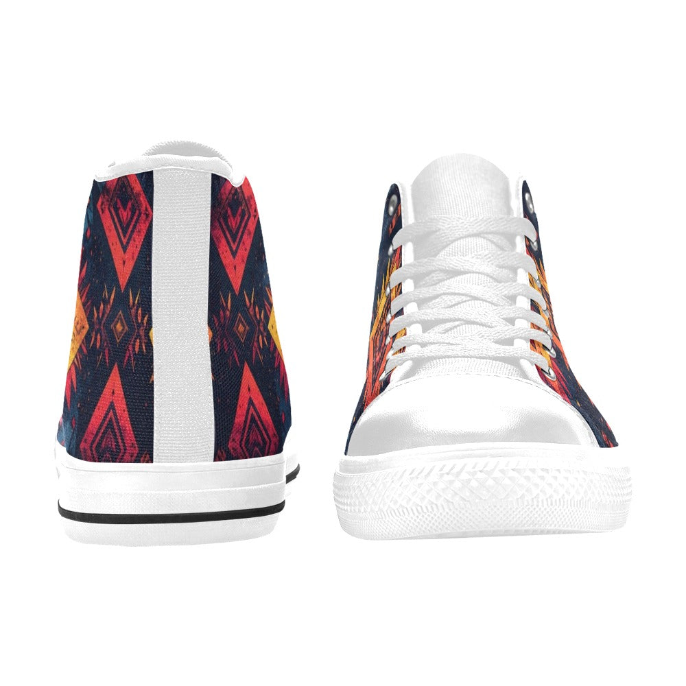 Wild Tribal Ripple 2 High Top Canvas Shoes for Kid