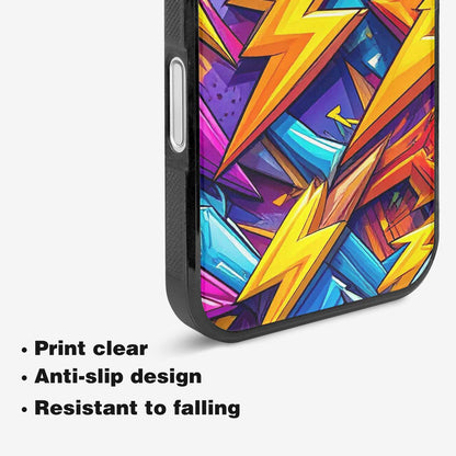 iPhone 16 Case — Lightning Bolt Storm Pattern Hundreds Of, Custom Art Phone Cover