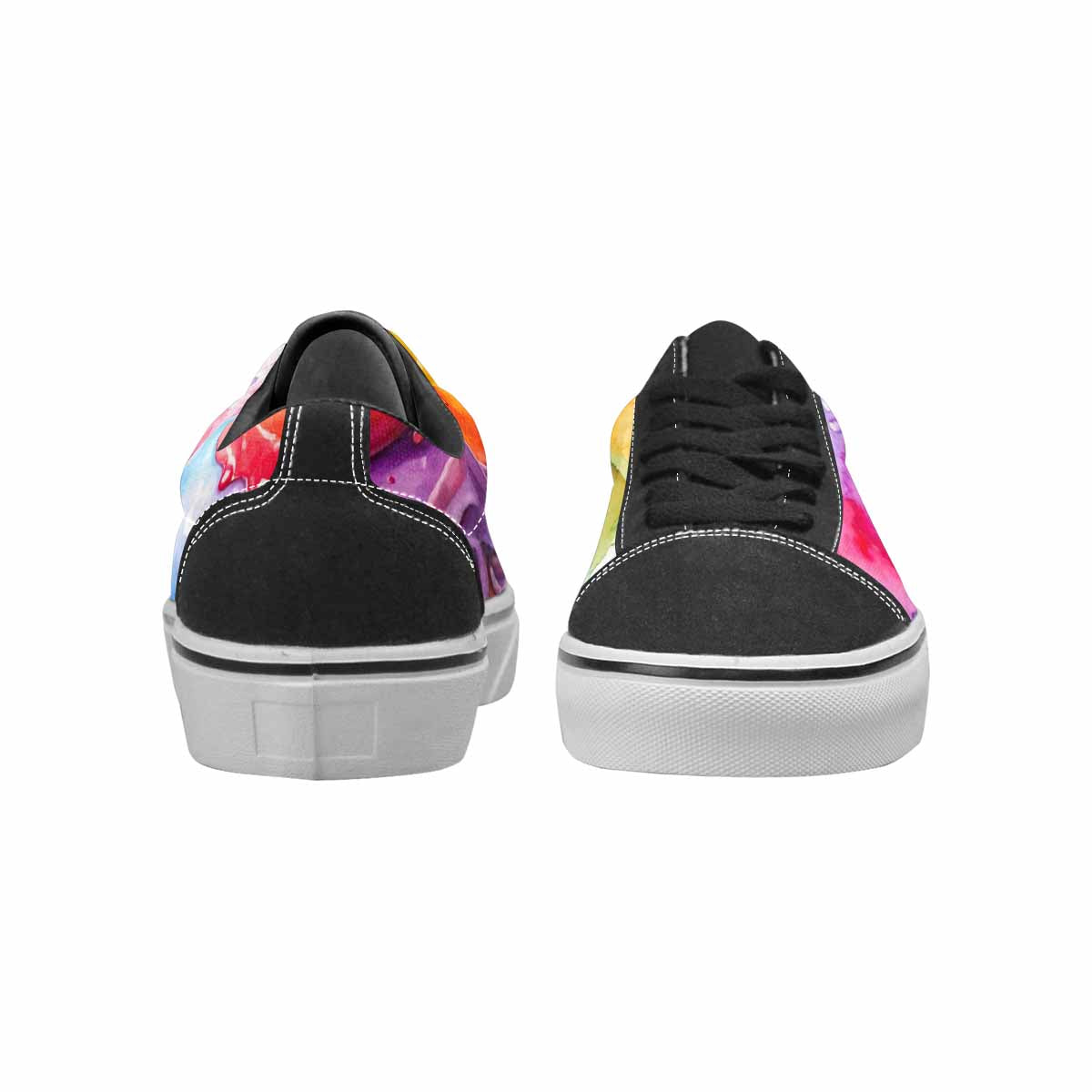 MEN'S Melting Icecream Collage Canvas Lace-Up Vibrant Chaos Sneakers