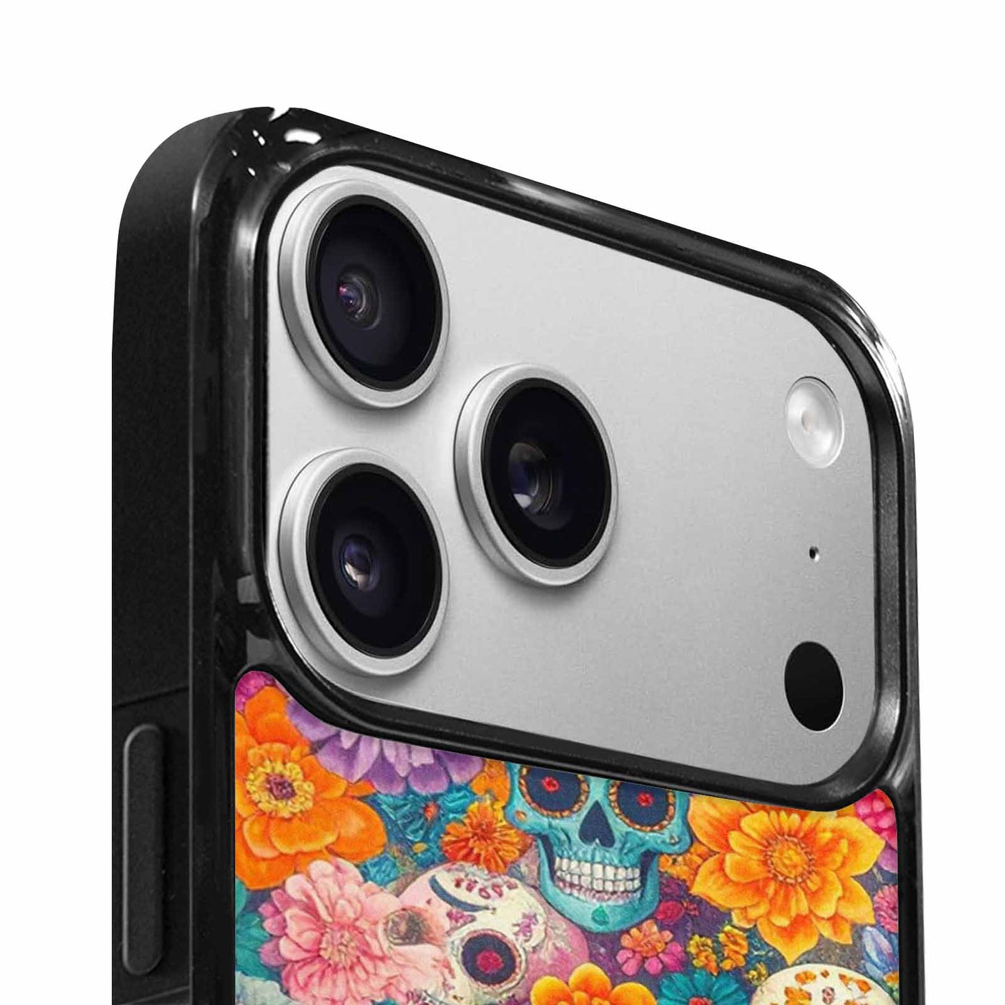 iPhone 17 Pro Max Case — Ornate Candy Color Skull Gothic Skulls, Custom Art Phone Cover