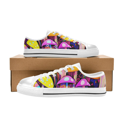 MEN'S Magic Mushrooms Art 5 Canvas Grunge Custom Shoes