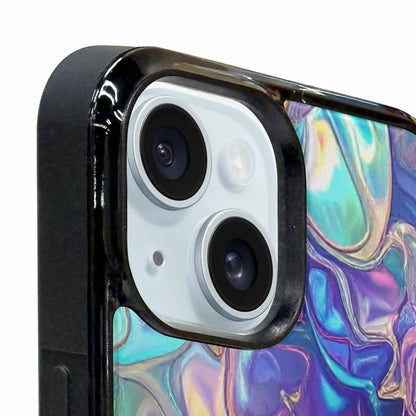iPhone 15 Plus Case — Holographic Iridescent Shimmer Pattern Hundreds Of, Original Design Phone Case