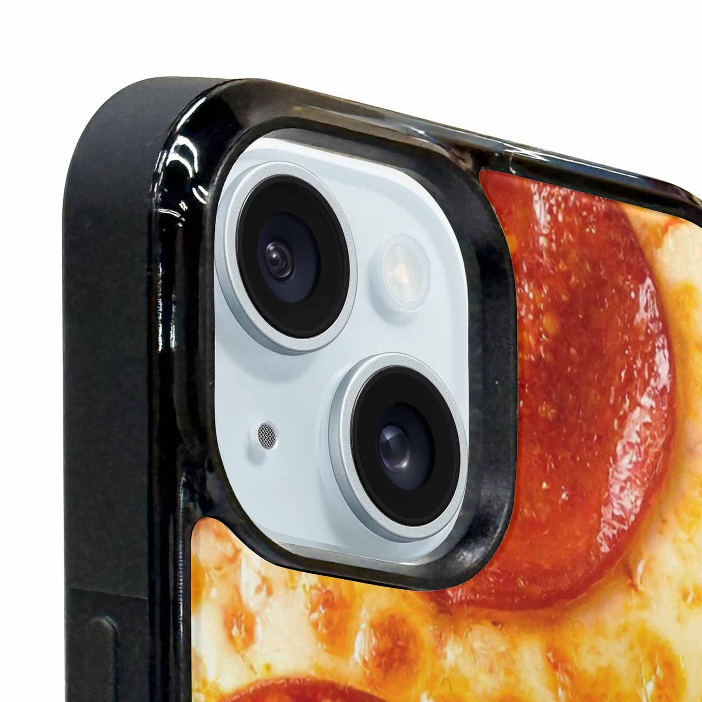 iPhone 15 Plus Case — Pepperoni Pizza Print Custom, Custom Art Phone Cover