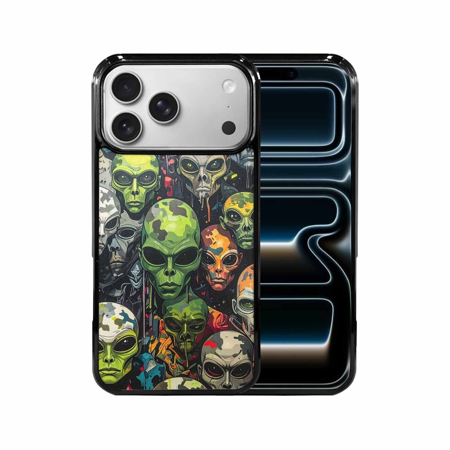 iPhone 17 Pro Max Case — Aliens Camo Aliens Alien Scifi, Custom Art Phone Cover