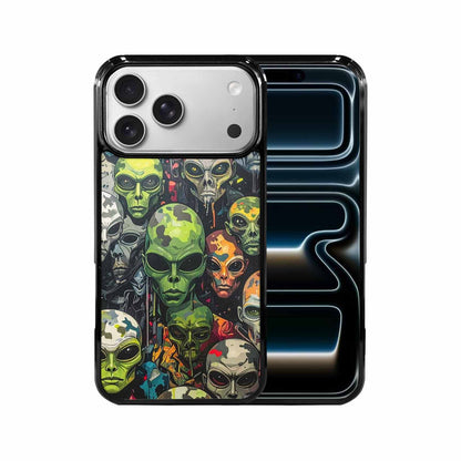 iPhone 17 Pro Max Case — Aliens Camo Aliens Alien Scifi, Custom Art Phone Cover