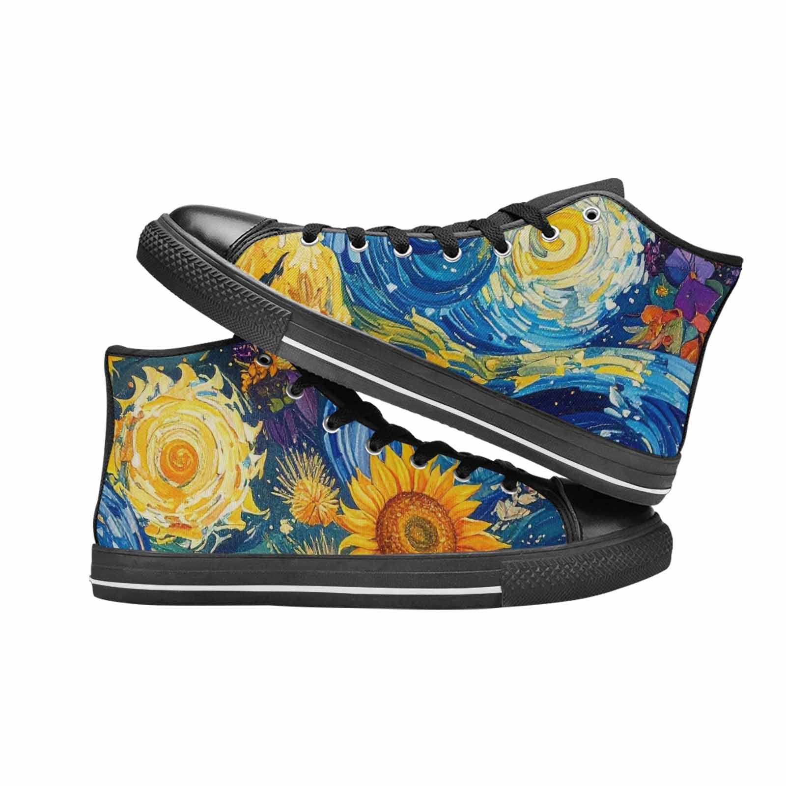 MEN'S Blend All Versions High Top Canvas Dark Academia Custom Sneakers