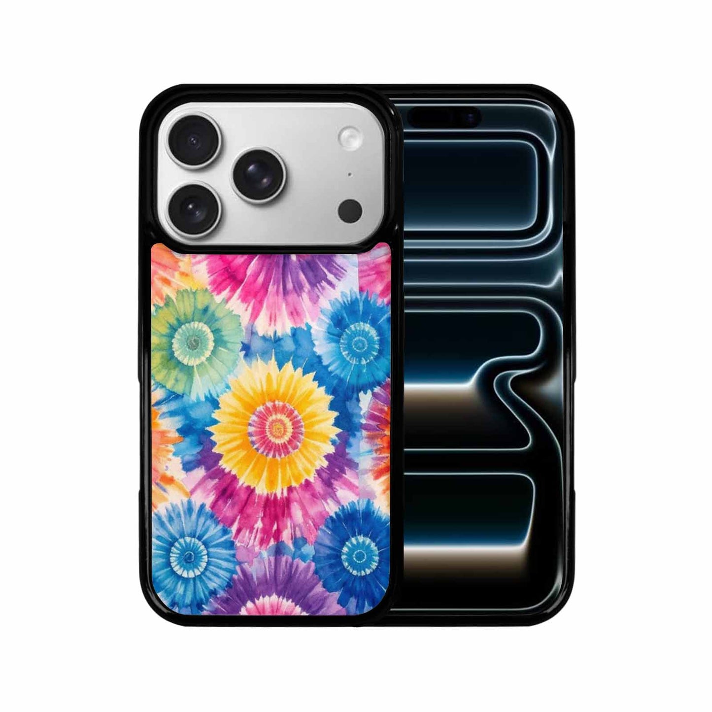 iPhone 17 Pro Case — Small Tie Dye Swirl Pattern Tie, Personalized Phone Case