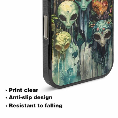 iPhone 16 Pro Case — Aliens Pattern Hundreds Of Sma Fvc, Custom Printed Phone Case