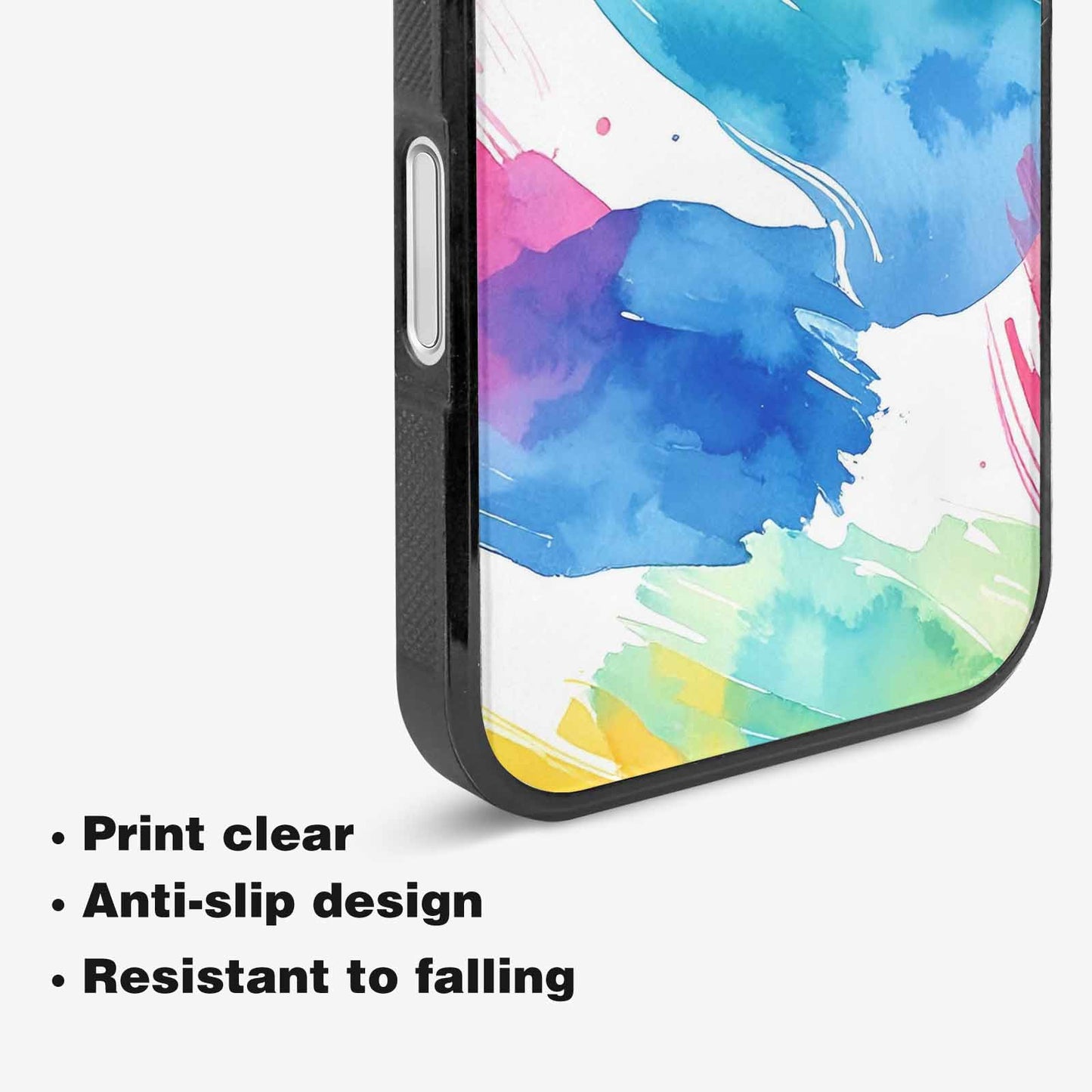 iPhone 16 Case — Trans Strong Watercolor Seamless Pattern Vibrant, Customized Protective Case