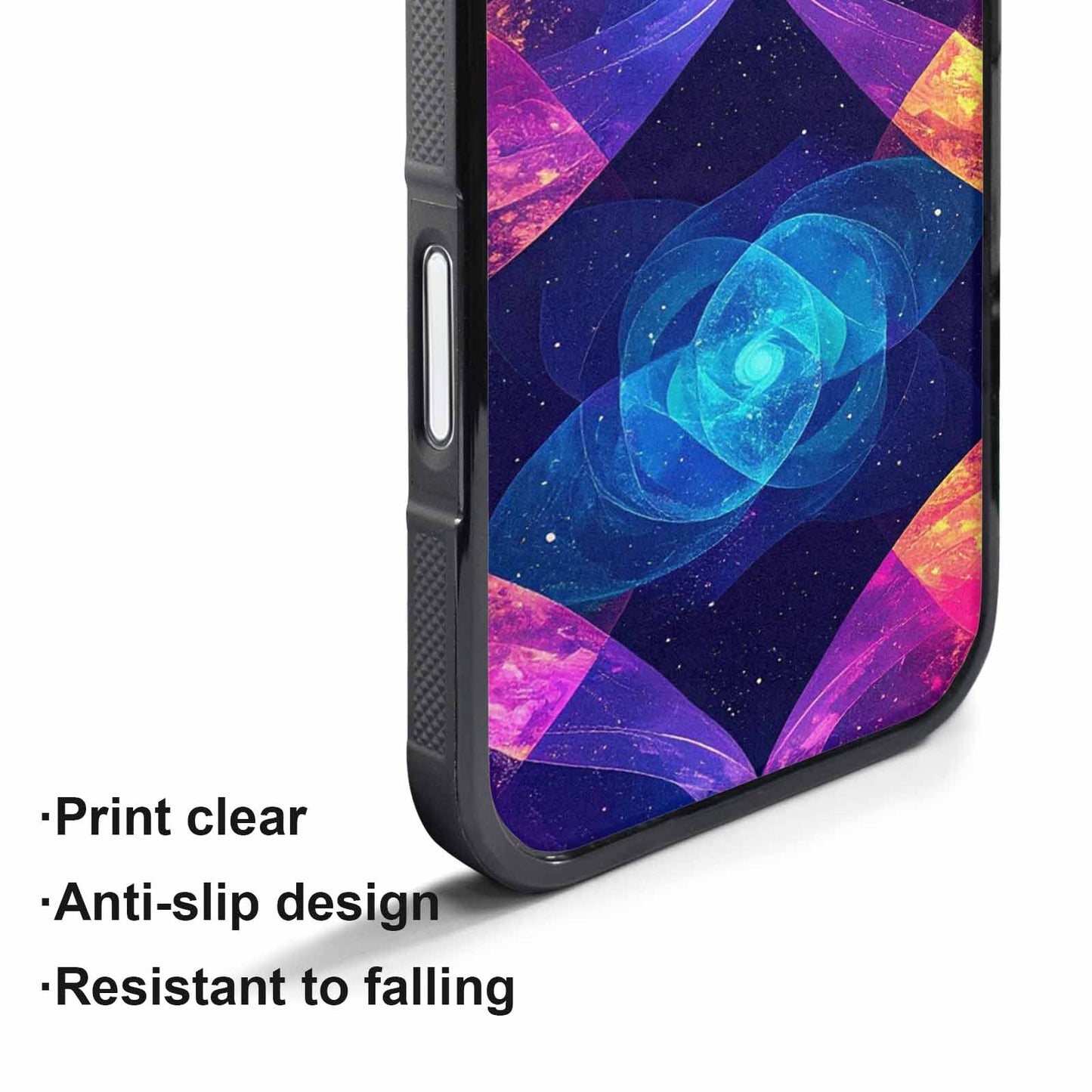 iPhone 17 Pro Max Case — Rose Galaxy Art Seamless Galaxy Space, Custom Printed Phone Case