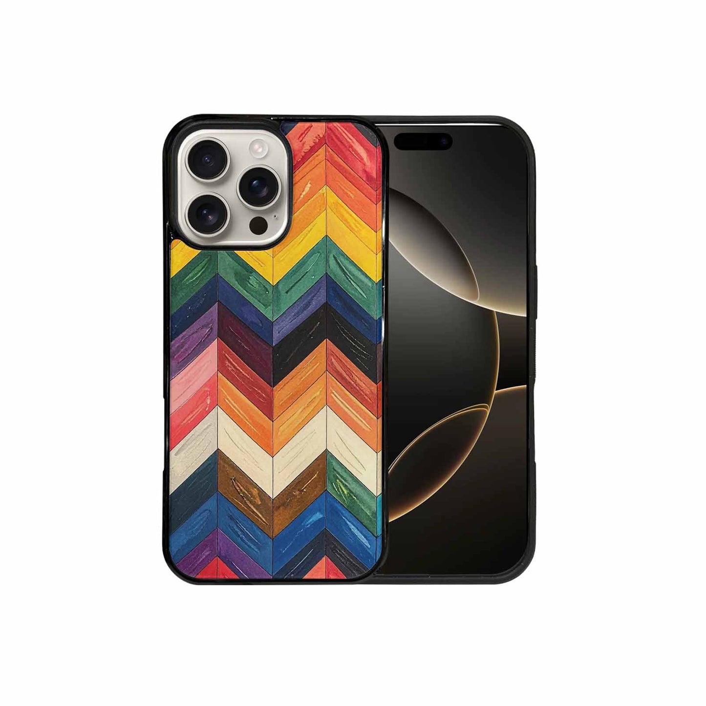 iPhone 16 Pro Max Case — Progress Pride Flag Color Theme Small, Custom Made Phone Cover