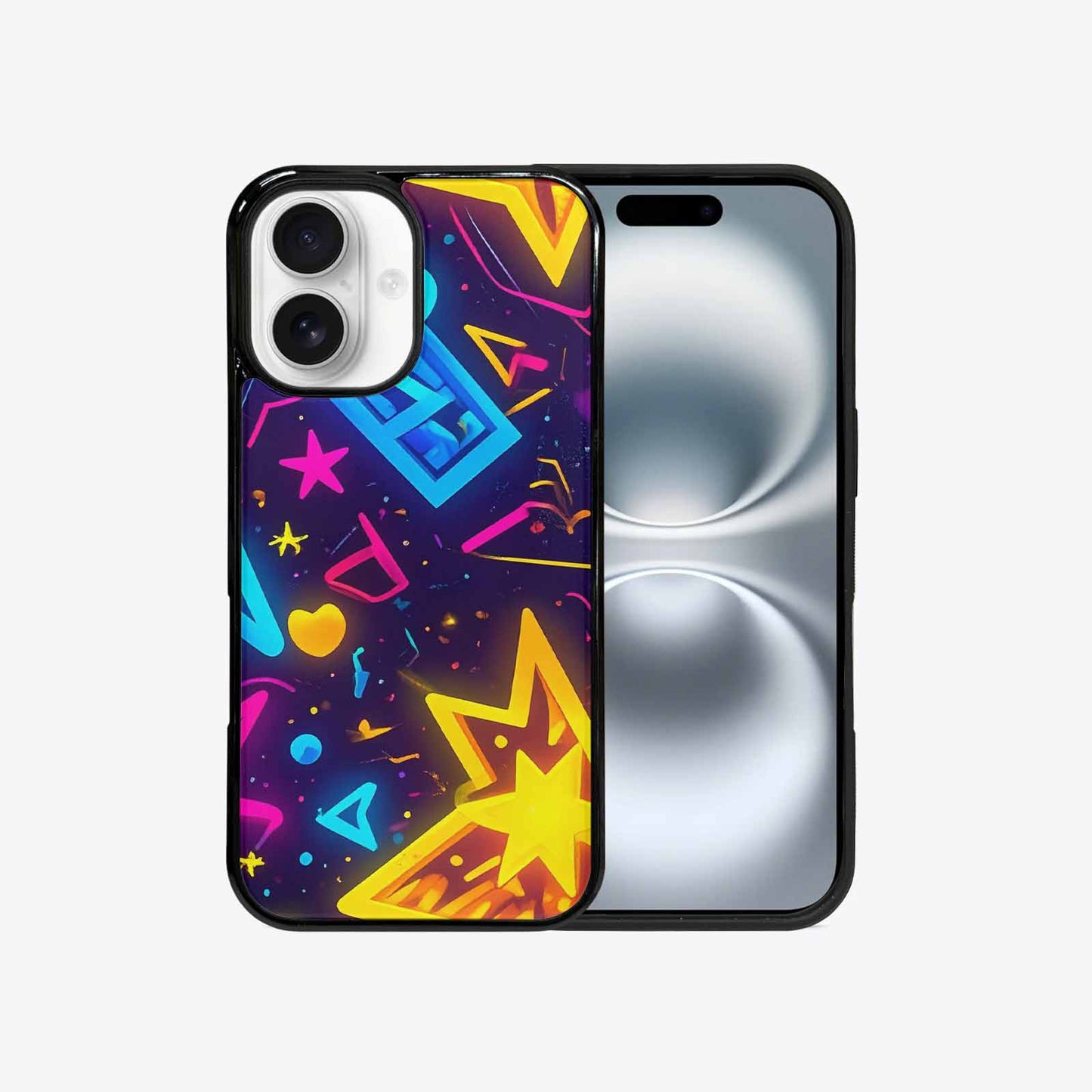 iPhone 16 Case — 80s Retro Motif 80s Retro Motifs, Original Design Phone Case