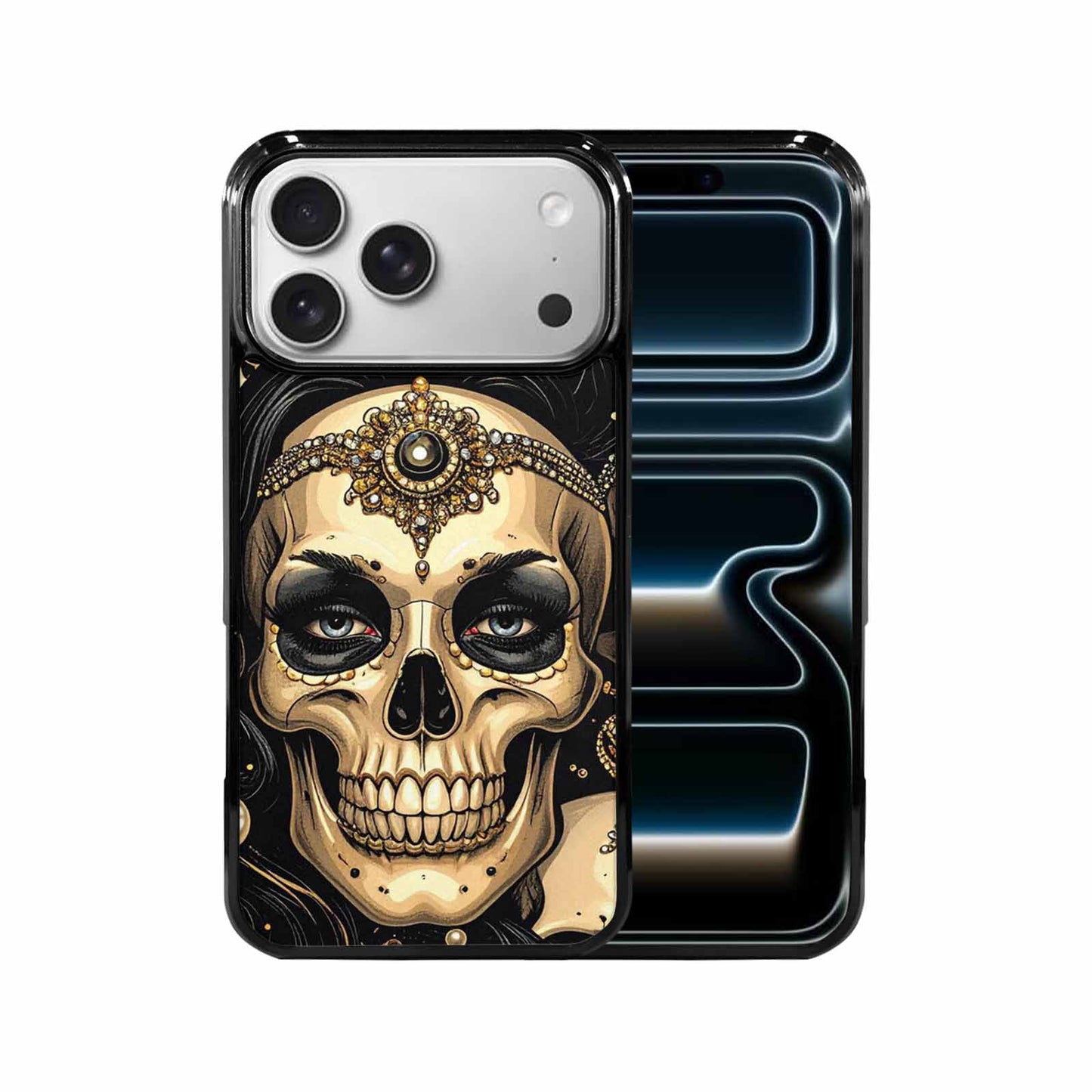iPhone 17 Pro Max Case — Skull Dark Art Gothic Print Gothic, Custom Art Phone Cover