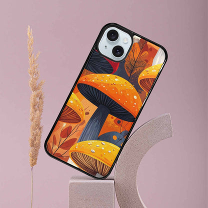 iPhone 15 Plus Case — Bold Autumn Mushroom Bold Autumn Mushroom, Unique Phone Case Design