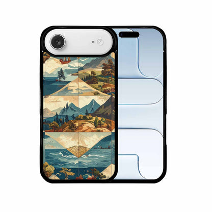 iPhone 17 Air Case — Vintage Travel Artwork Pattern Retro Vintage, Customized Protective Case