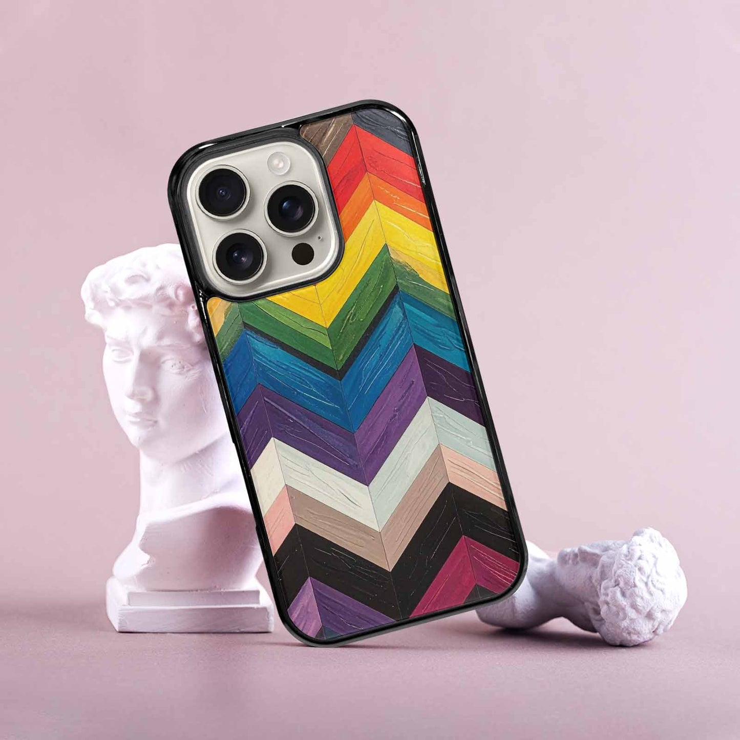 iPhone 16 Pro Case — Progress Pride Flag Color Theme Small, Original Design Phone Case