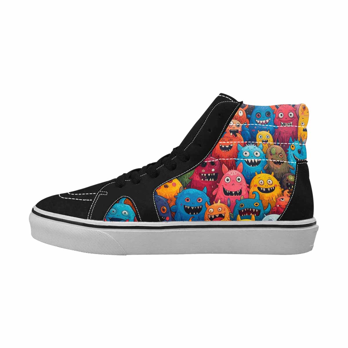MEN'S Monsters (general) Cartoon Monst High Top Canvas Y2K Custom Shoes