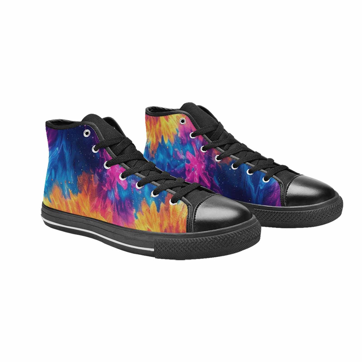 MEN'S Tie Dye Galaxy High Top Canvas Dreamcore Shoes