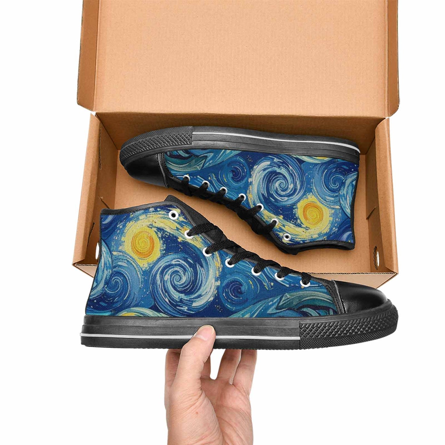 MEN'S Blend All Versions High Top Canvas Grunge Custom Shoes